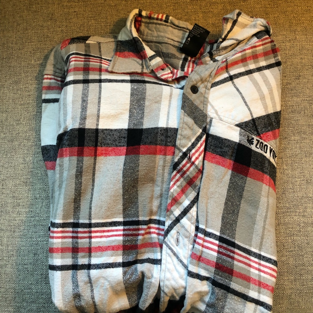 Men’s oversize flannel, Zoo York, button up, casual mens wear
